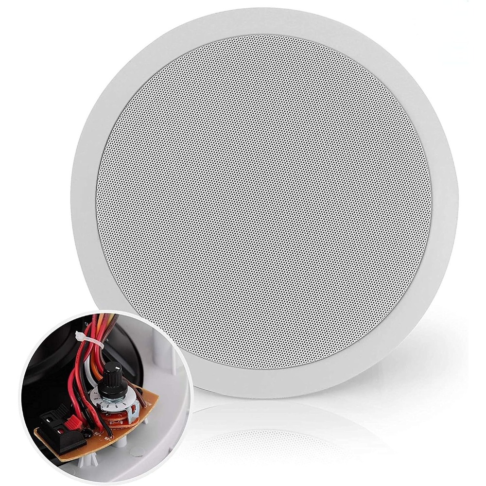 PDIC83T 8" Pyle 2-Way Flush‎ Ceiling Wall Speaker 600W Home Theater Sound System